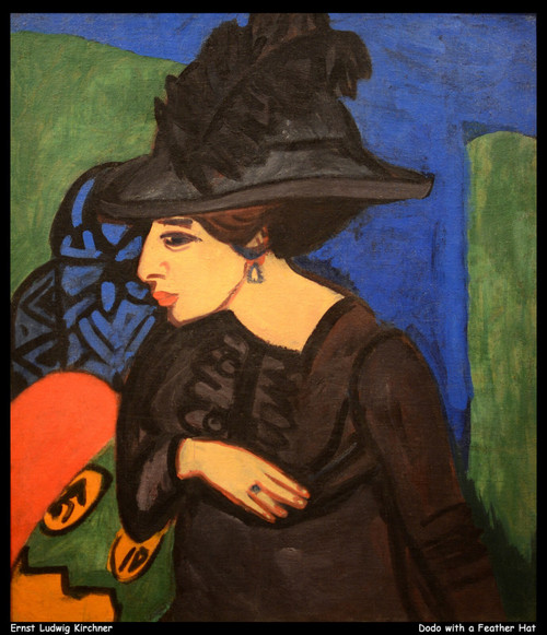 ernst-ludwig-kirchner---dodo-with-a-feather-hat--jpb_38439960685_o(1) Poster Can