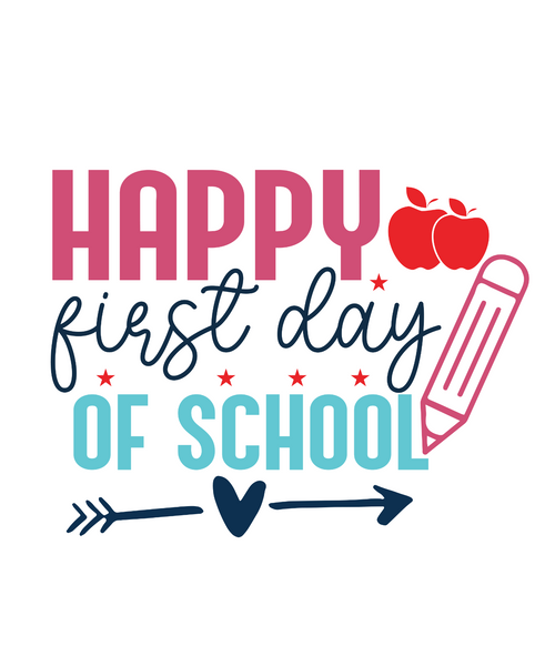 Happy First Day of School-01 (3) Poster Canvas Movie Film Print A0 A1 A2 A3 A4 A