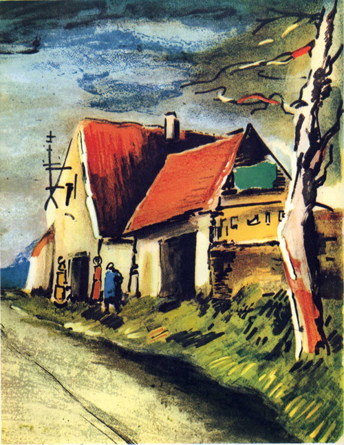 Maurice de Vlaminck - Painting nr 163 Poster Canvas Movie Film Print A0 A1 A2 A3