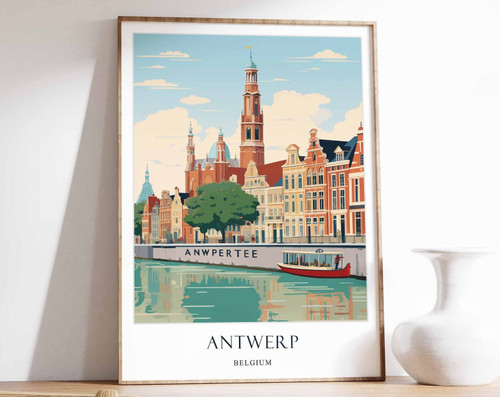3_Antwerp Poster, Belgium Poster, Travel Poster, Wall Art, Home Decor, European