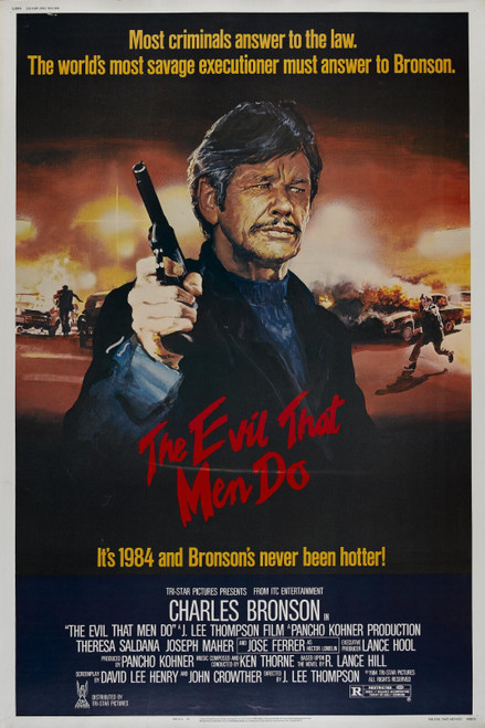 Evil That Men Do 01 Poster Canvas Movie Film Print A0 A1 A2 A3 A4 A5 A6 Art Wall