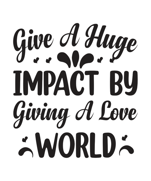 give a huge impact by giving a love world Personalized Poster Canvas Print A0 A1