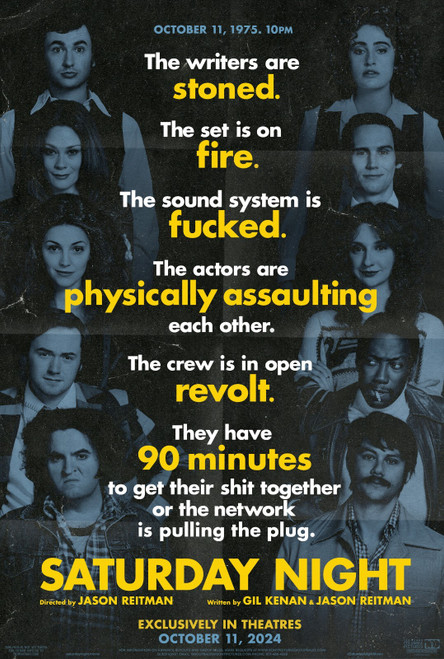 Saturday Night (2024)_2 Poster Canvas Movie Film Print A0 A1 A2 A3 A4 A5 A6 Art