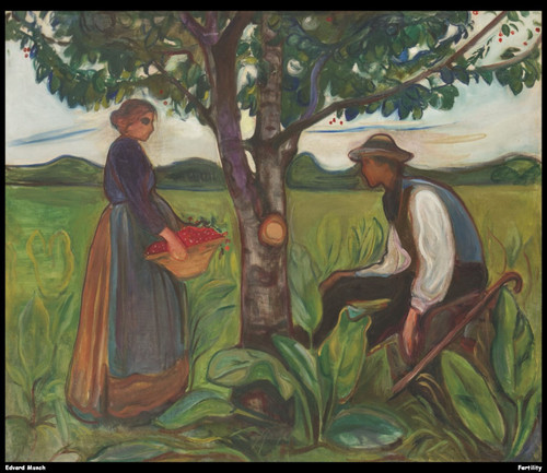 edvard-munch--fertility_13836605434_o(1) Poster Canvas Print Art Painting Decor