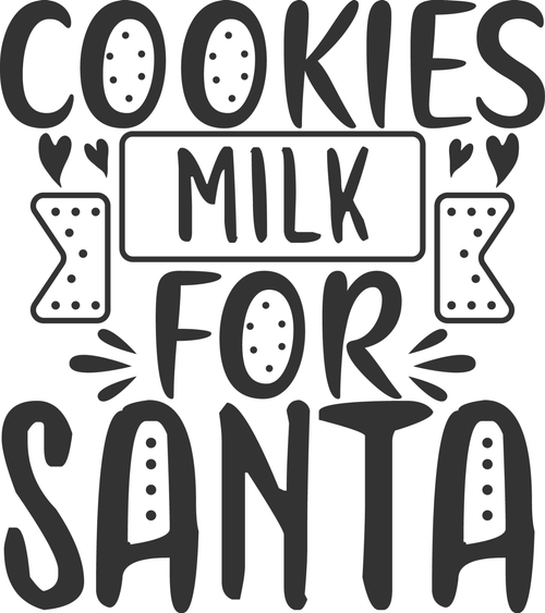 COOKIES MILK FOR SANTA Poster Canvas Movie Film Print A0 A1 A2 A3 A4 A5 A6 Art