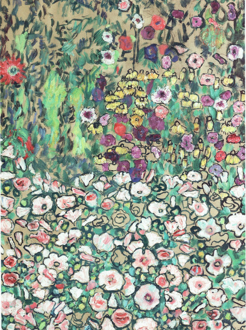 Gustav Klimt - Detail of Parsonage Garden 1916 Poster Canvas Movie Film Print A0 Gustav Klimt - Detail of Parsonage Garden 1916 Poster Canvas Movie Film Print A0