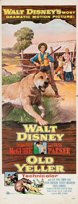 Old Yeller (1957)_3 Poster Canvas Movie Film Print A0 A1 A2 A3 A4 A5 A6 Art Wall