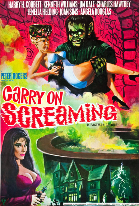 Carry On Screaming 01 Poster Canvas Movie Film Print A0 A1 A2 A3 A4 A5 A6 Art Wa