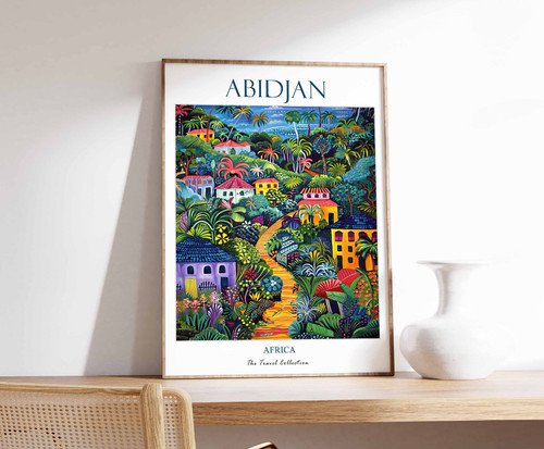 5_Abidjan Print, Abidjan Travel Poster, Abidjan Travel Print, Islamic Decor, Gif