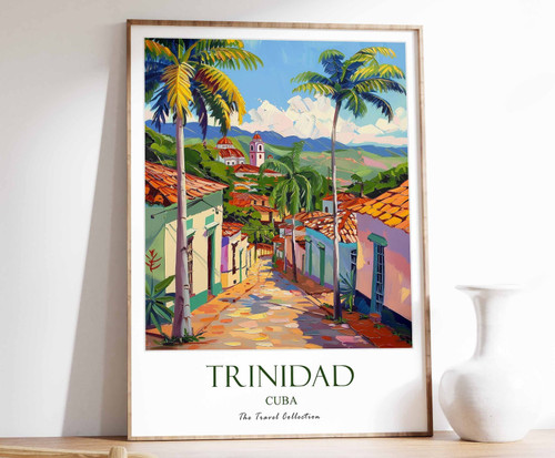 10_Trinidad Poster, Trinidad Travel Print, Cuba Travel Art, Cuba Travel Poster,