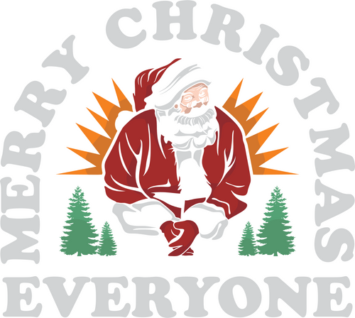 Merry Christmas Everyone Sarcastic Poster Canvas Print A0 A1 A2 A3 A4 A5 A6 Art