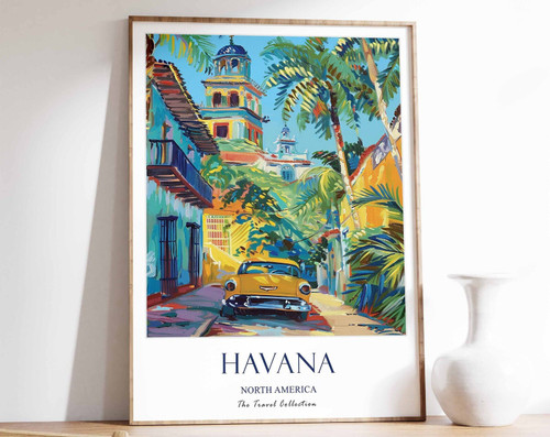 9_Havana Print, Havana Travel Poster, North America Travel Poster, Caribbean Pri