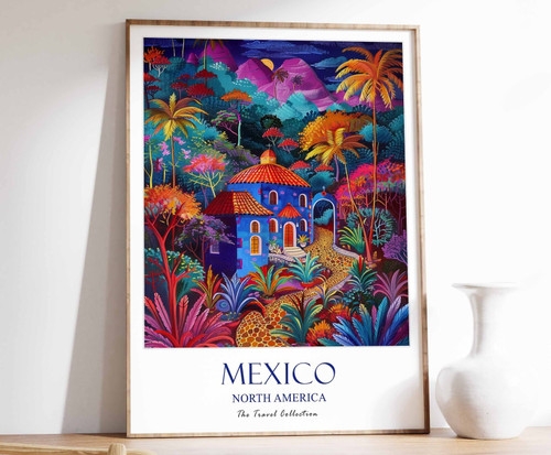 9_Mexico Print, Mexico Travel Poster, North America Travel Poster, Caribbean Pri