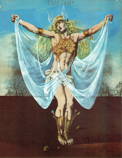 Salvador Dali - Tristan Insane Tristan as Christ 1944 Poster Canvas Movie Film P