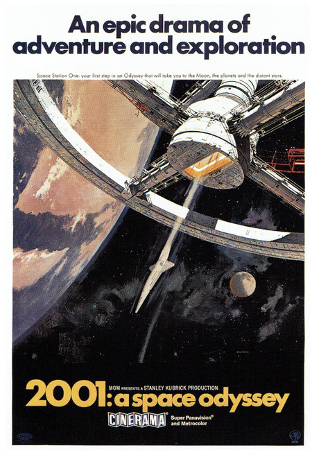 2001 A Space Odyssey (2) -1968 Us Art Gallery Poster Canvas Print Wall Decoratio