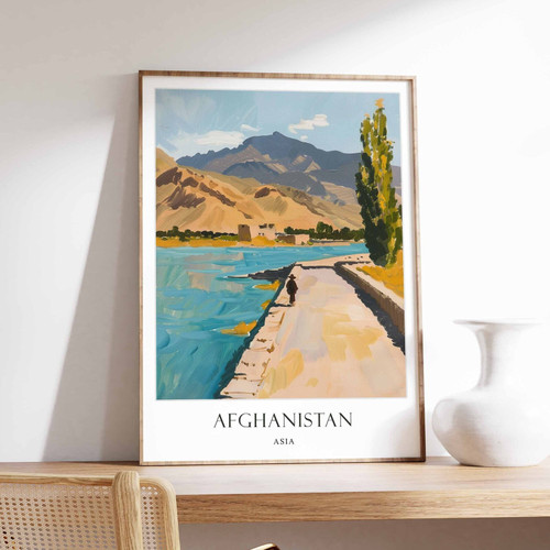 8_Afghanistan Poster, Islamic Decor, Islamic Art, Middle Eastern Art, Afghanista