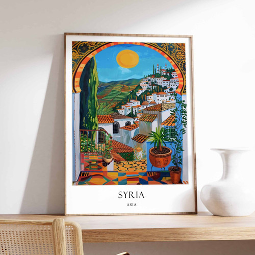 3_Syria Poster, Islamic Decor, Islamic Art, Middle Eastern Art, Syria Gift, Syri