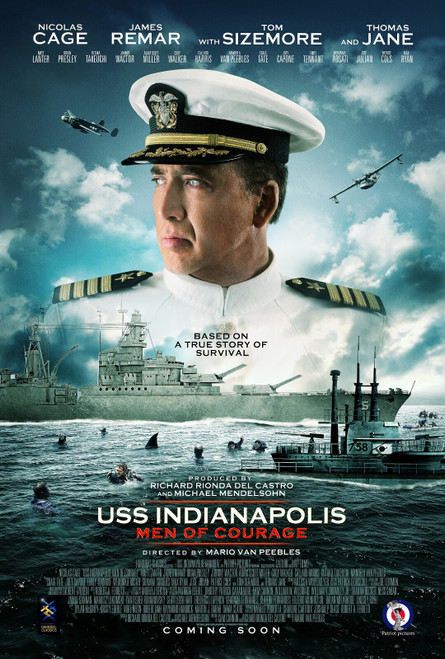 USS Indianapolis_ Men of Courage (2016)_2 Poster Canvas Movie Film Print A0 A1 A