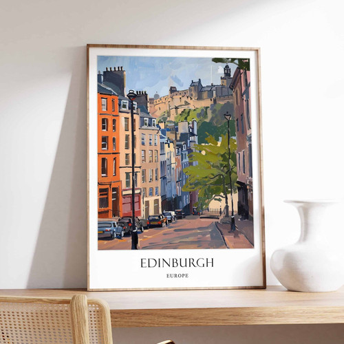 6_Edinburgh Poster, Home Decor, Edinburgh Wall Art, Scottish Travel Poster, Scot