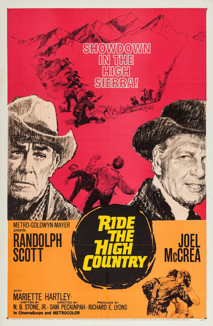 Ride the High Country (1962)_1 Poster Canvas Movie Film Print A0 A1 A2 A3 A4 A5