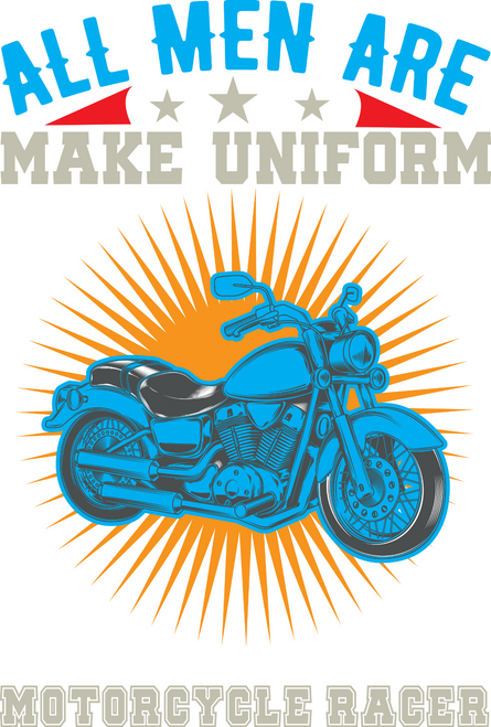 all men are motorcycle racer Fun Gift Poster Canvas Print A0 A1 A2 A3 A4 A5 A6 A