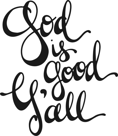 god is good y_all (2) Poster Canvas Movie Film Print A0 A1 A2 A3 A4 A5 A6 Art Wa