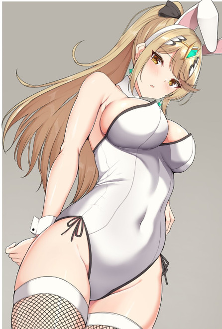 Bunny Mythra Anime E Girl Poster Canvas Movie Film Print A0 A1 A2 A3 A4 A5 A6 Ar