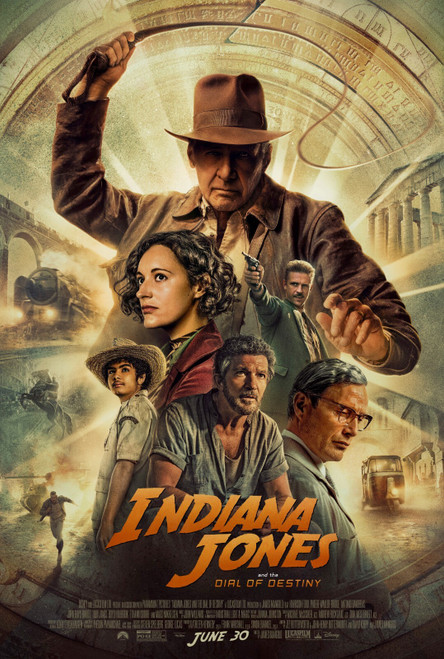 Indiana Jones And The Dial Of Destiny (15) Poster Canvas Movie Film Print A0 A1