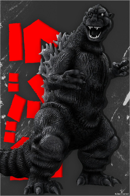 Godzilla - Gojira 1954 First Movie (9) Poster Canvas Movie Film Print A0 A1 A2 A