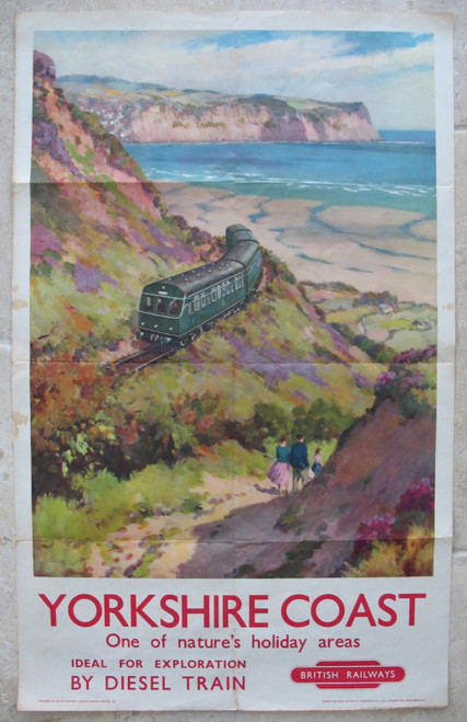 Transport vintage poster - Yorkshire Coast Poster Canvas Movie Film Print A0 A1