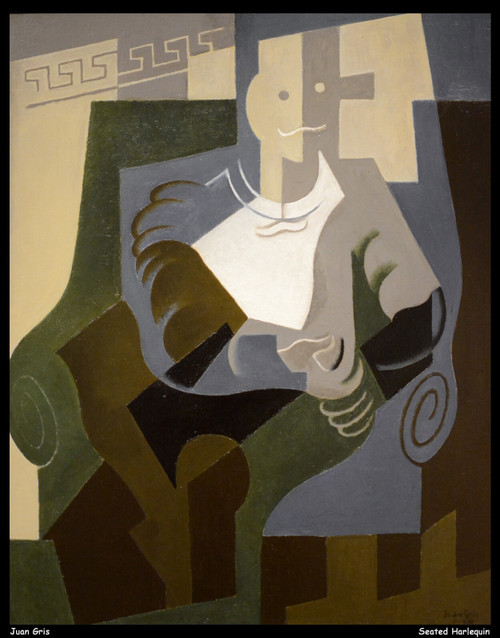juan-gris---seated-harlequin--jpb_15909907874_o(1) Poster Canvas Movie Film Prin