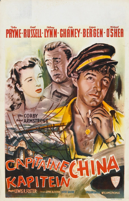 Captain China (1950)_2 Movie Film Poster Canvas iconic design