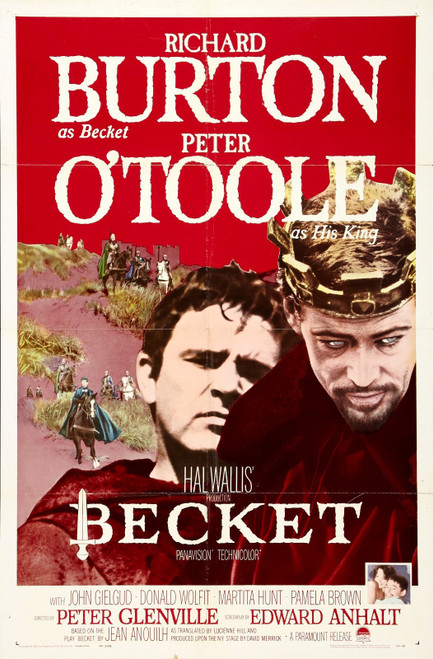 Becket (1964)_1 Movie Film Poster Canvas iconic design