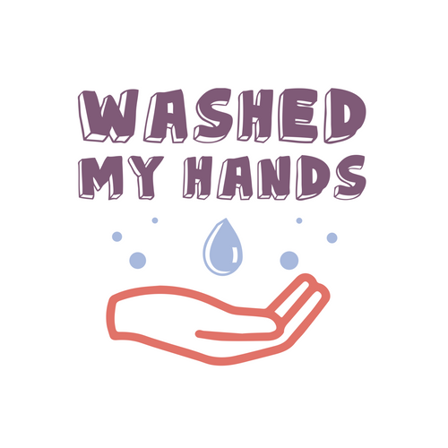 46_I Washed My Hands. Motivational Quotes. Quarantine Poster Canvas Movie Film P