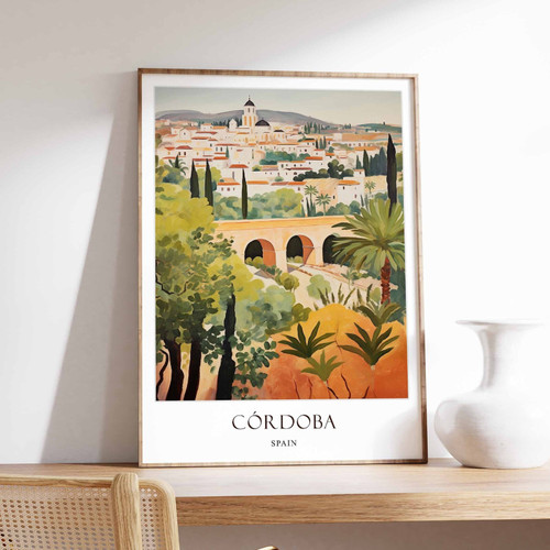 2_Córdoba poster, Spain poster, Andalusia Poster, Mediterranean Poster, Historic
