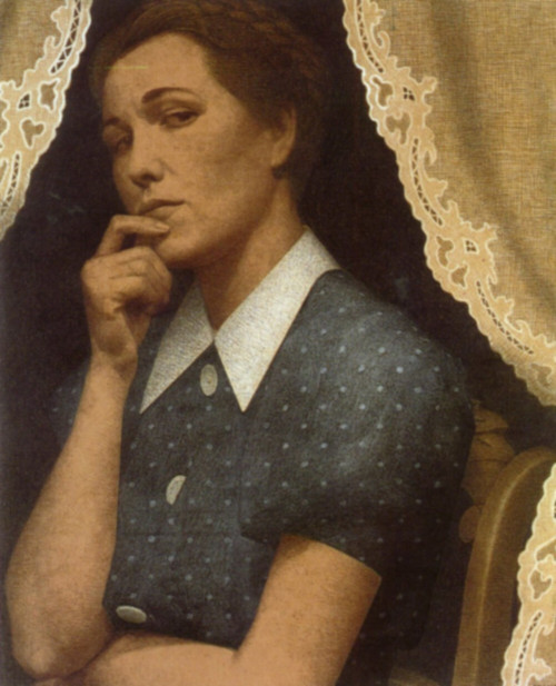 1936 Grant Wood La Perfectionniste The Perfectionnist American painting Art Gall