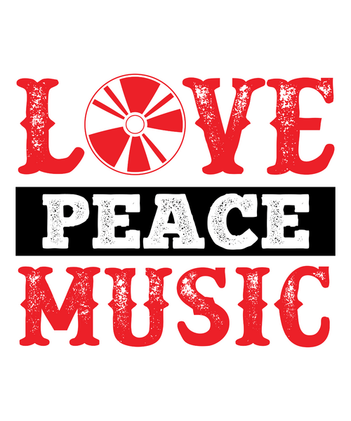 Love Peace Music-01 (2) Sarcastic Poster Canvas Print A0 A1 A2 A3 A4 A5 A6 Art W