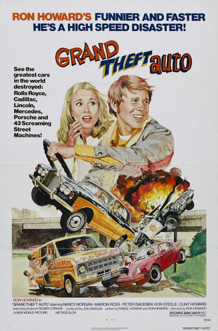 Grand Theft Auto 01 Poster Canvas Movie Film Print A0 A1 A2 A3 A4 A5 A6 Art Wall