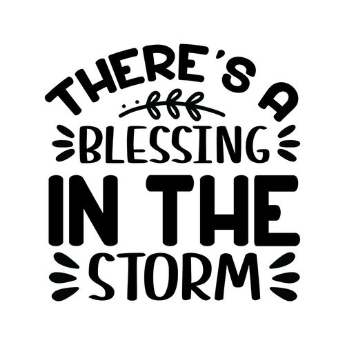 Theres a Blessing in the Storm-01 (4) Poster Canvas Movie Film Print A0 A1 A2 A3