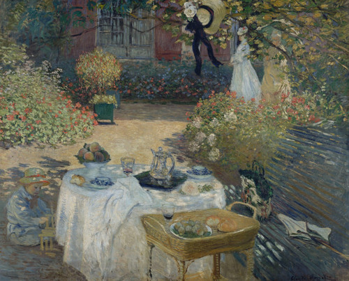 Claude Monet - The Luncheon Version 1 1873 Poster Canvas Movie Film Print A0 A1