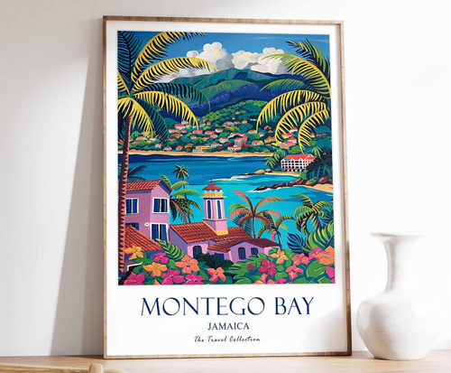11_Montego Bay Print, Montego Bay Travel Poster, Jamaica Travel Poster, Caribbea