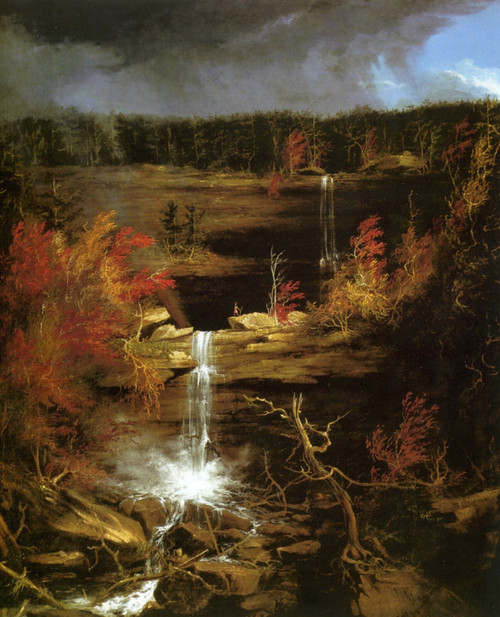 1823 Thomas Cole Les chutes de Kaaterskill American painting Art Gallery Poster