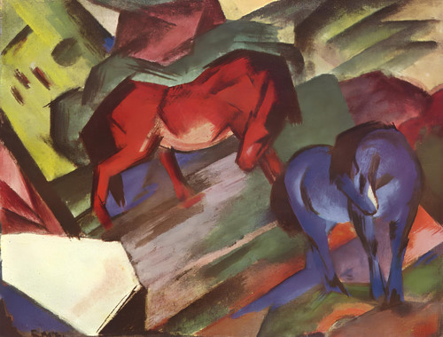Franz Marc - Art 7 Poster Canvas Movie Film Print A0 A1 A2 A3 A4 A5 A6 Art Wall