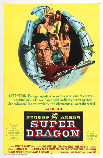 Secret Agent Super Dragon 01 Poster Canvas Movie Film Print A0 A1 A2 A3 A4 A5 A6