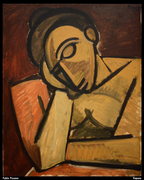 pablo-picasso---repose--jpb_22074699599_o(1) Poster Canvas Movie Film Print A0 A