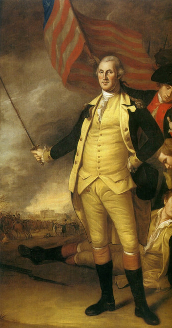 1784 Charles Peale Washington a la bataille de Princeton, le 3 janvier 1777 Ame