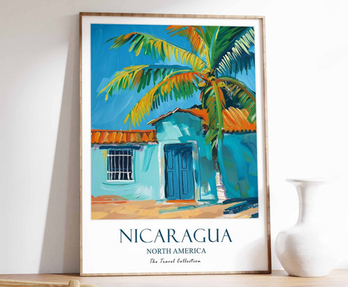 11_Nicaragua Print, Nicaragua Travel Poster, North America Travel Poster, Tropic