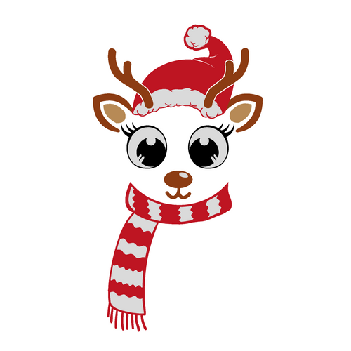 Girl-Reindeer-10 Poster Canvas Movie Film Print A0 A1 A2 A3 A4 A5 A6 Art Wall De