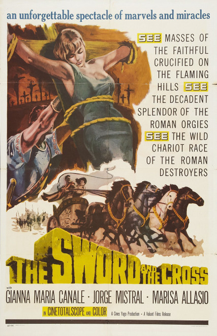 The Sword and the Cross (1956)_0 Poster Canvas Movie Film Print A0 A1 A2 A3 A4 A