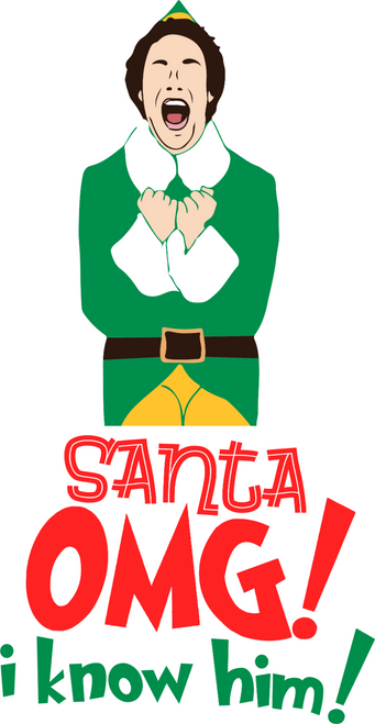 Santa OMG Poster Canvas Movie Film Print A0 A1 A2 A3 A4 A5 A6 Art Wall Decoratio